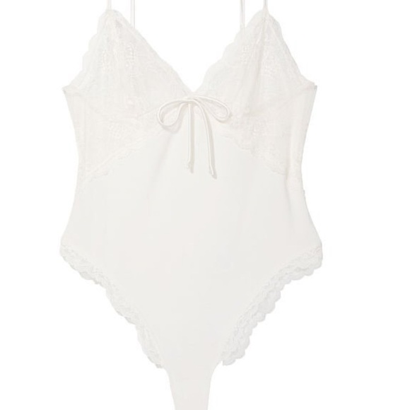 NWT Victorias Secret Lingerie Very Sexy Modal Lace Plunge Bodysuit Sz La… - Picture 3 of 15